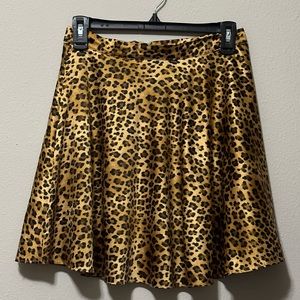 Francesca cheetah print mini skirt
